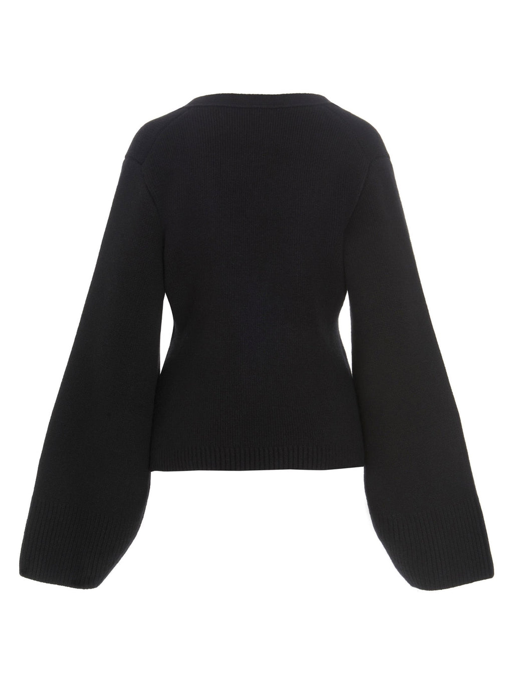 Khaite Black Cashmere Cardigan