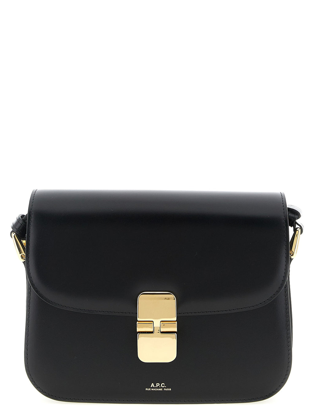 A.P.C. Black Cowhide Crossbody Bag