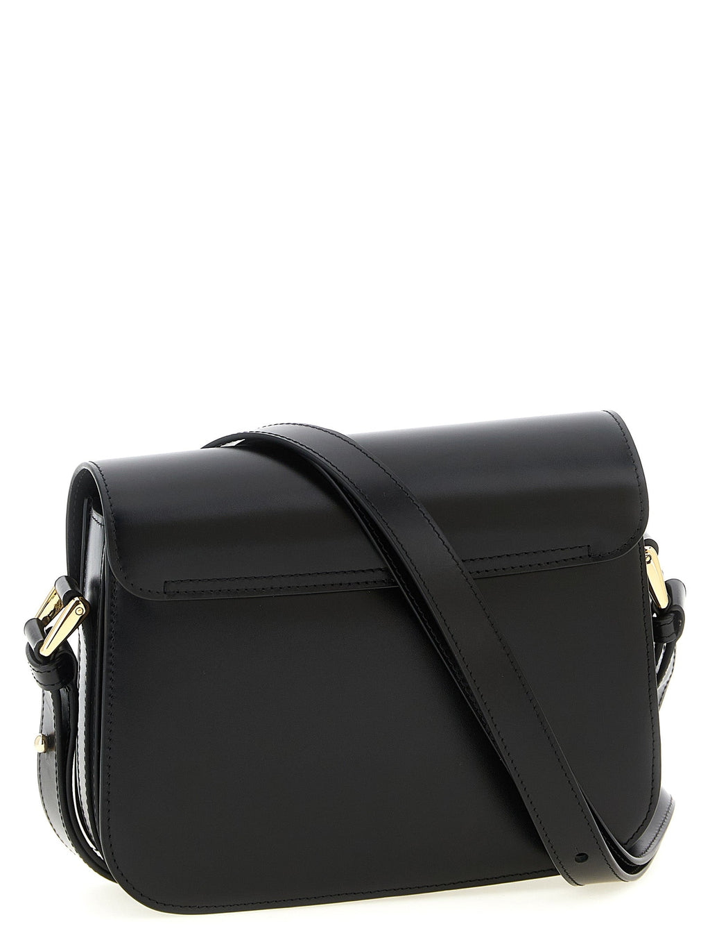 A.P.C. Black Cowhide Crossbody Bag