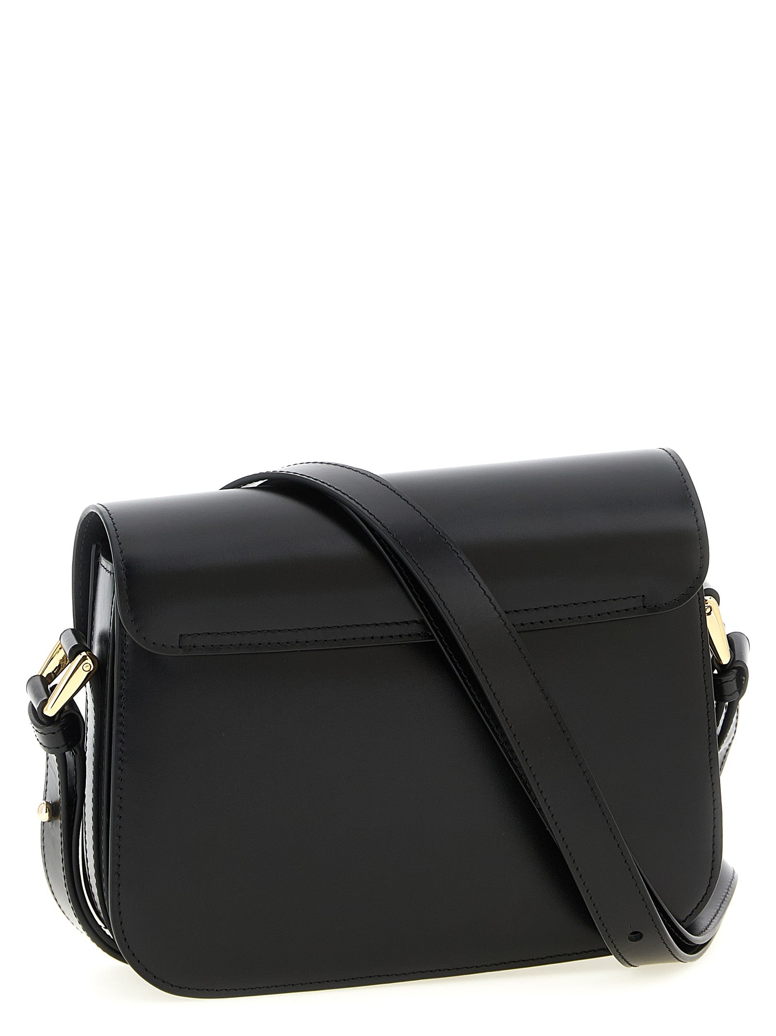 A.P.C. Black Cowhide Crossbody Bag