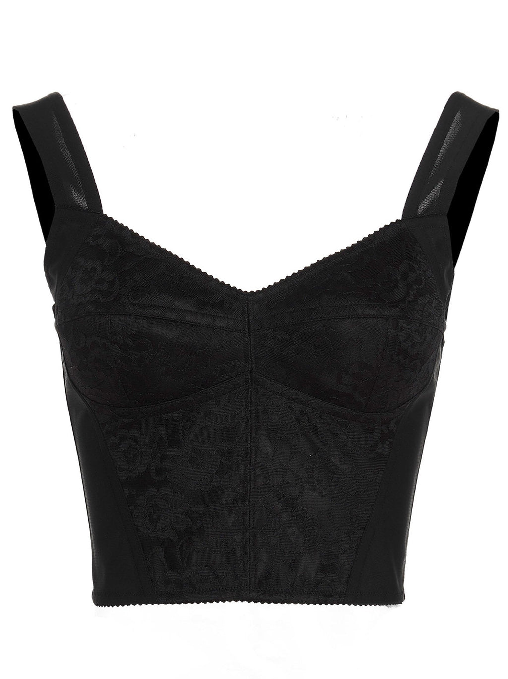 Dolce & Gabbana Black Polyamide Tank Tops