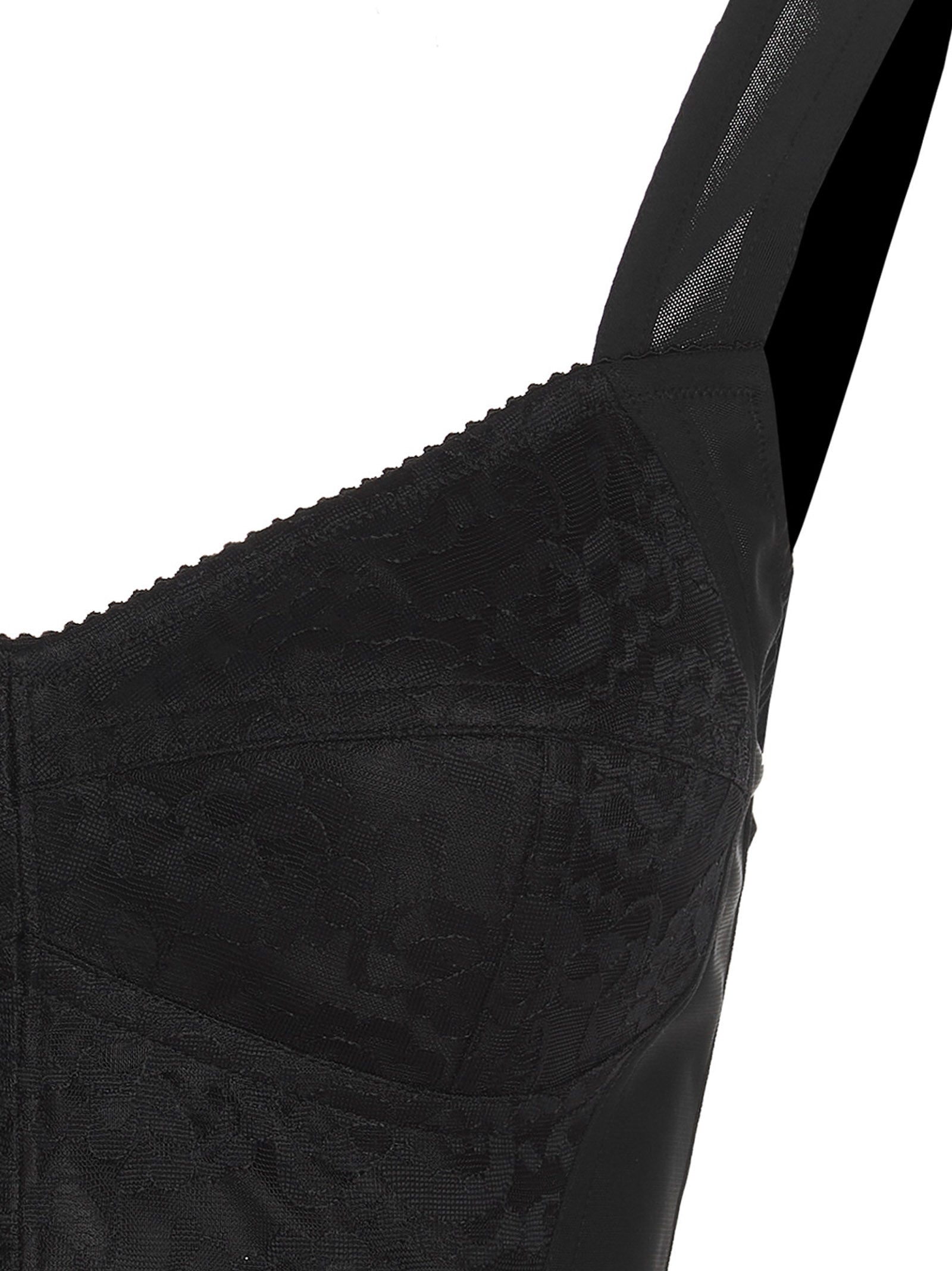 Dolce & Gabbana Black Polyamide Tank Tops