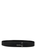 Tom Ford Black Calfskin Regular Belt
