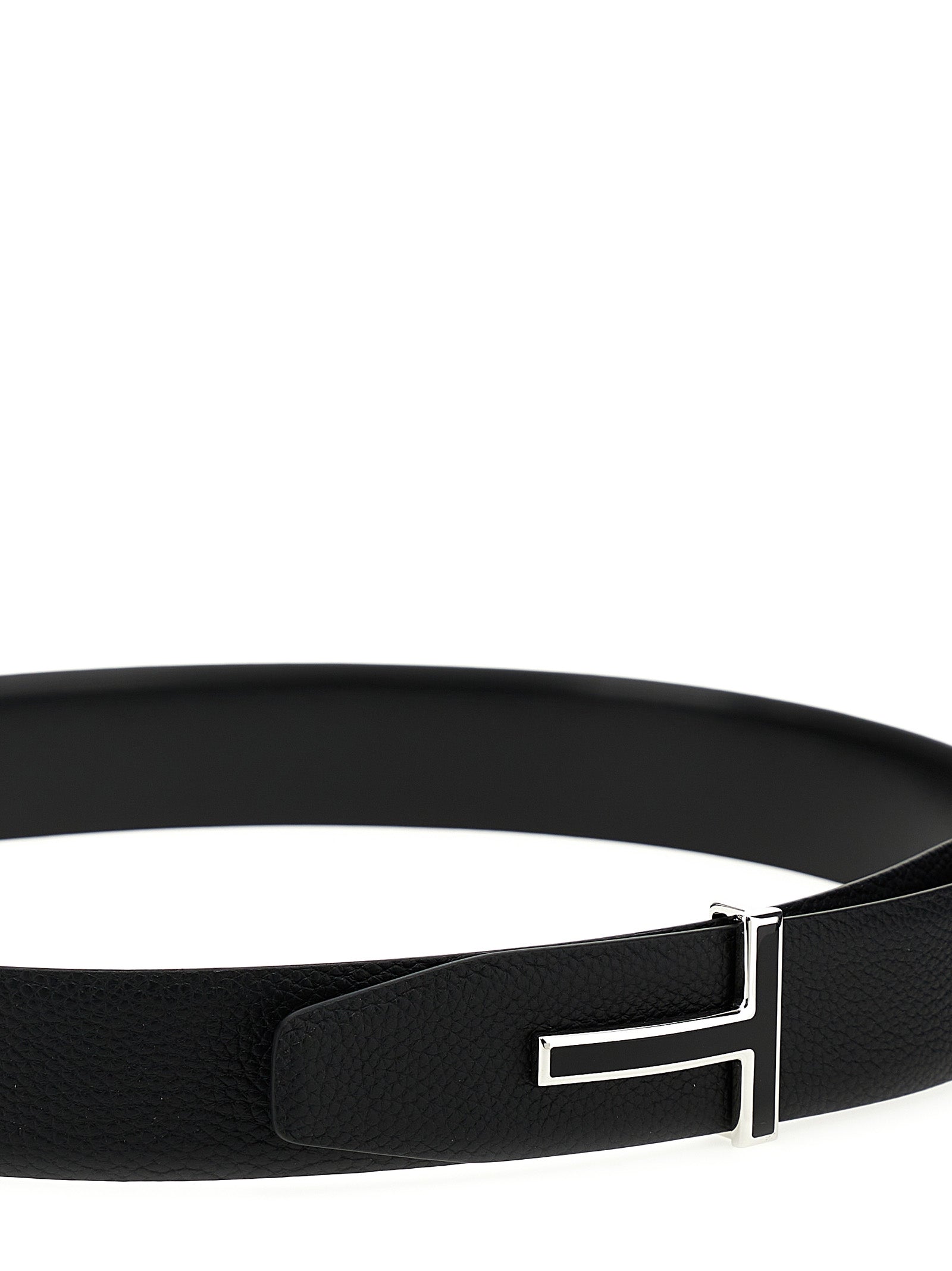 Tom Ford Black Calfskin Regular Belt