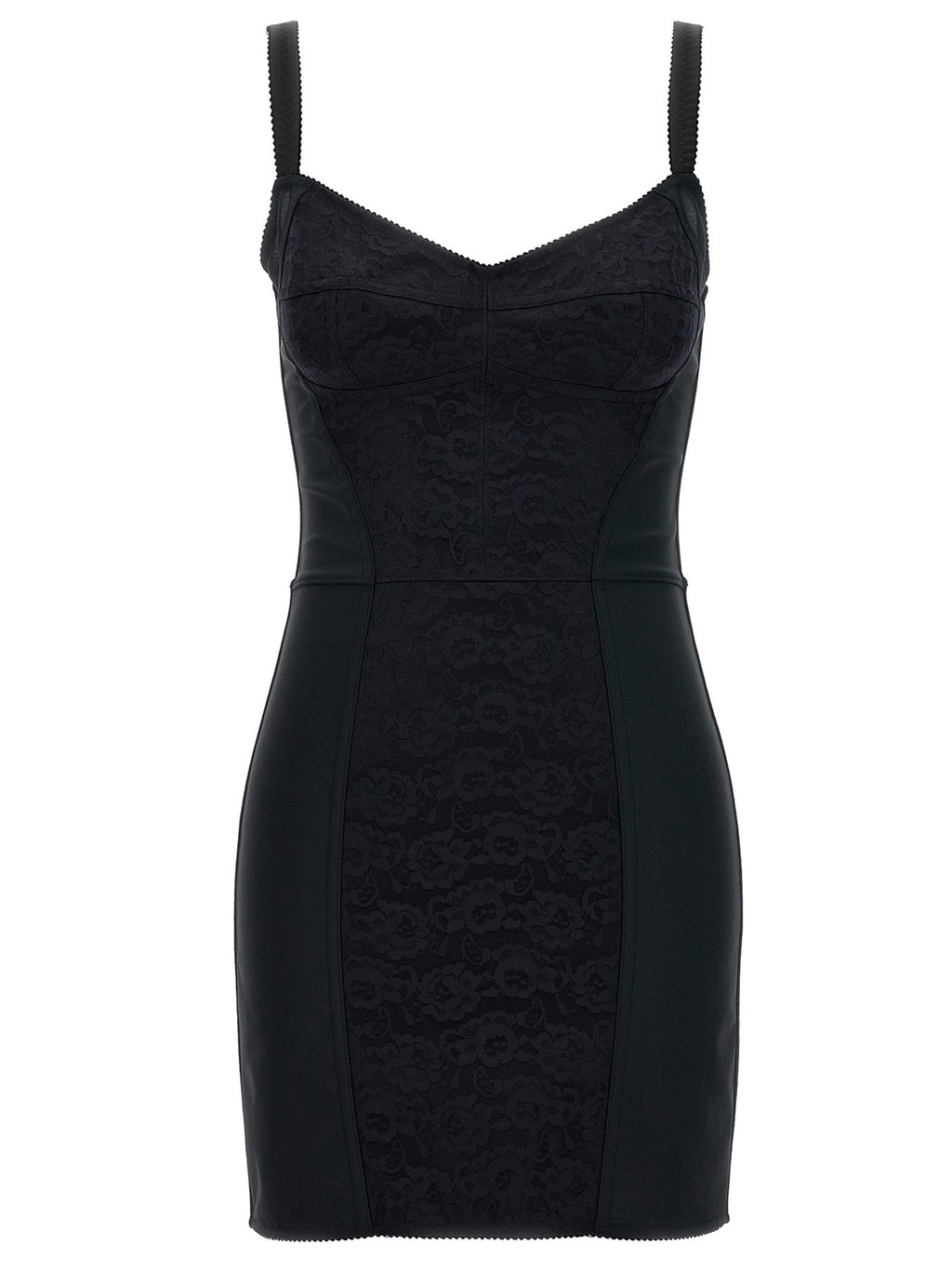 Dolce & Gabbana Black Polyester Short Dress