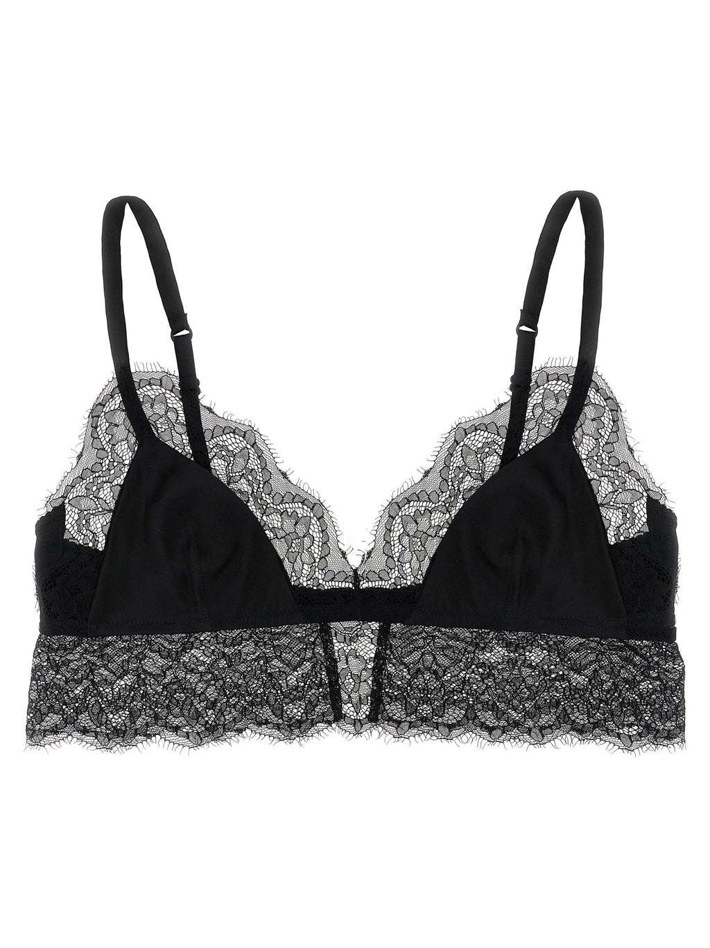 Dolce & Gabbana Black Silk Bra