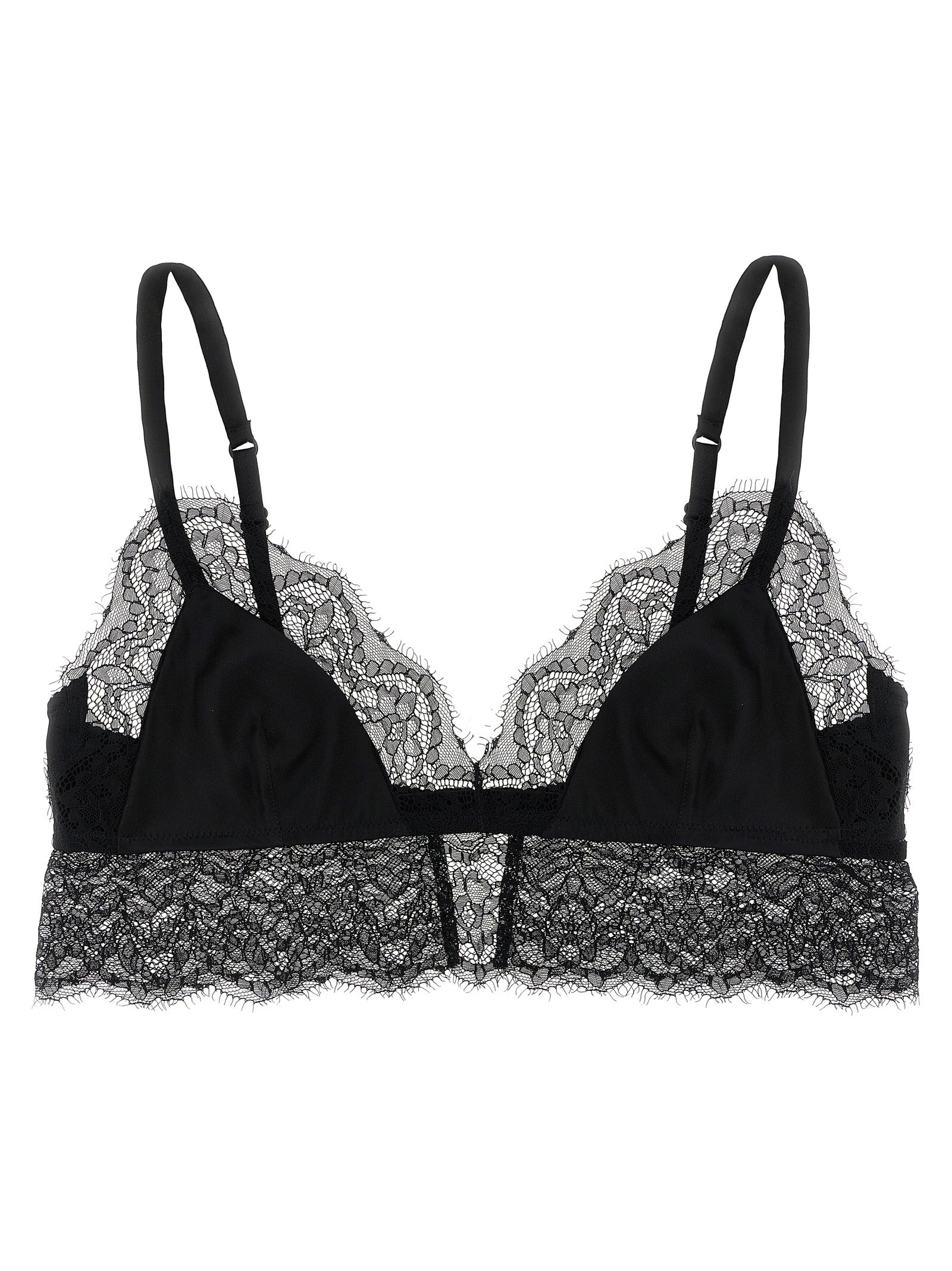 Dolce & Gabbana Black Silk Bra