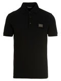 Dolce & Gabbana Black Cotton Polo Shirt