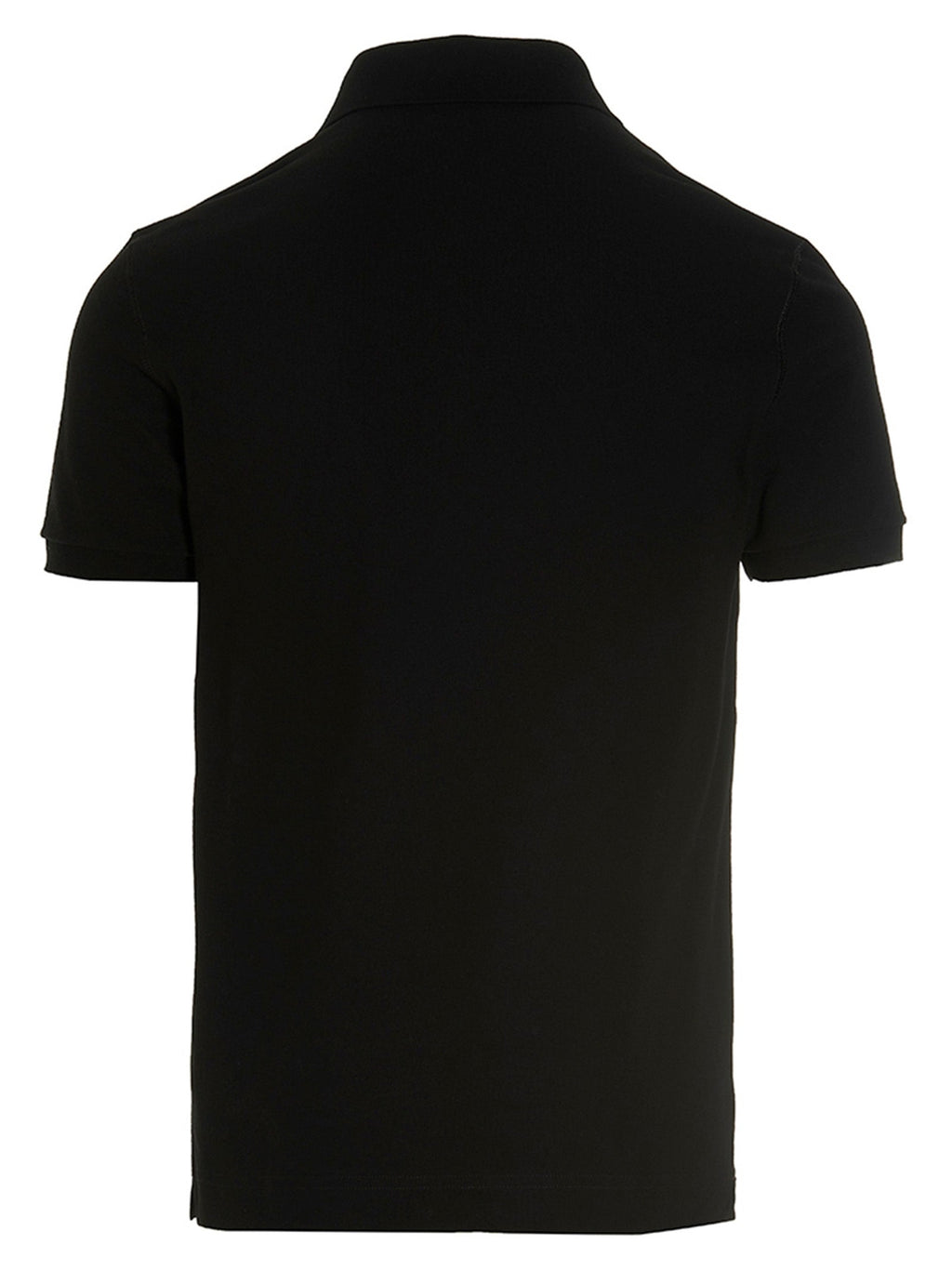 Dolce & Gabbana Black Cotton Polo Shirt