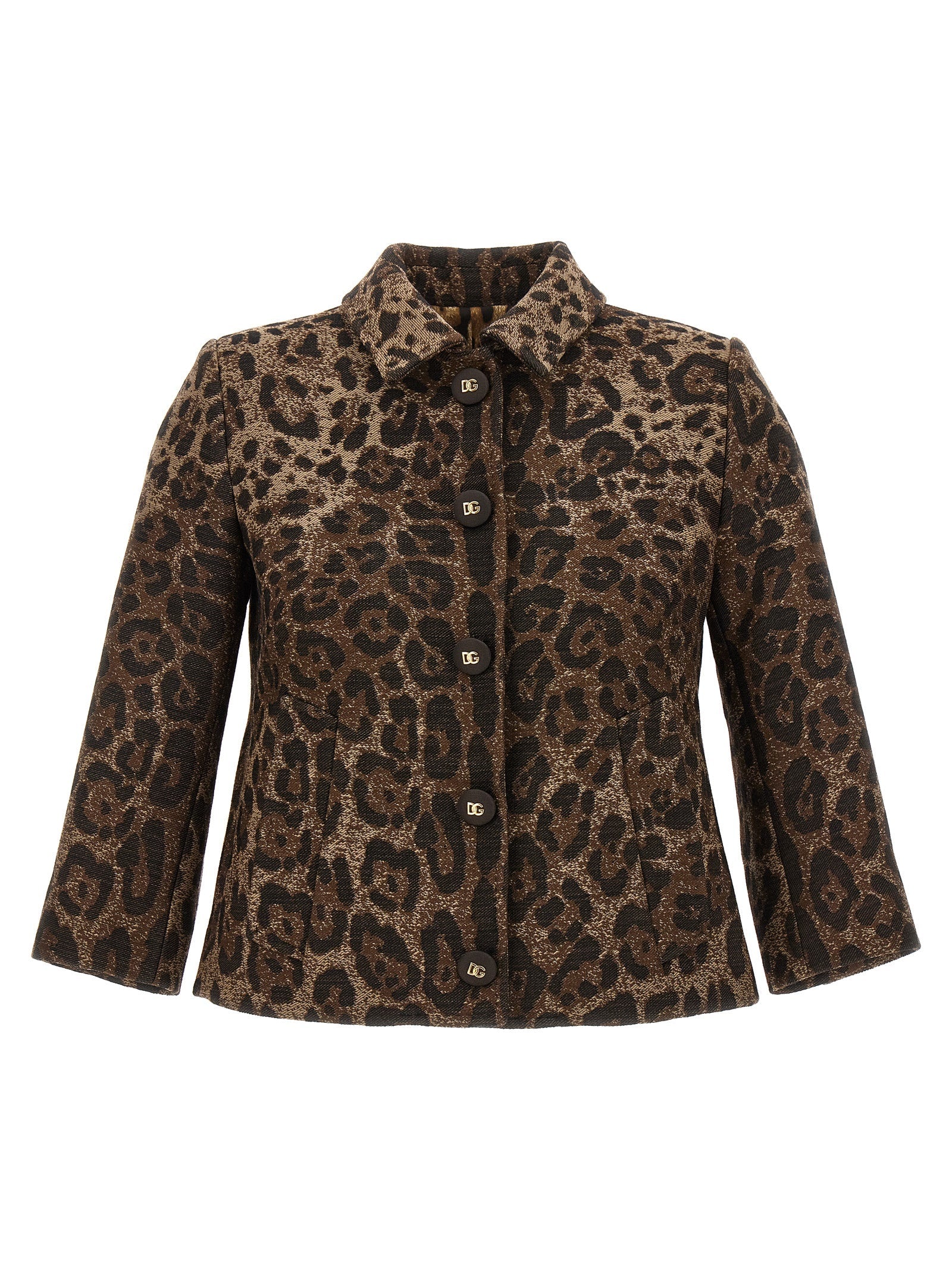 Dolce & Gabbana Brown Virgin Wool Blazer