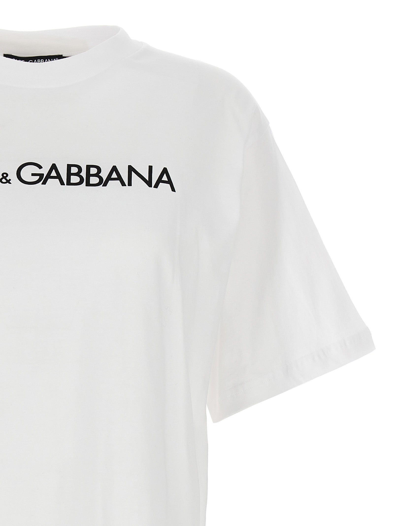Dolce & Gabbana White Cotton T-Shirt