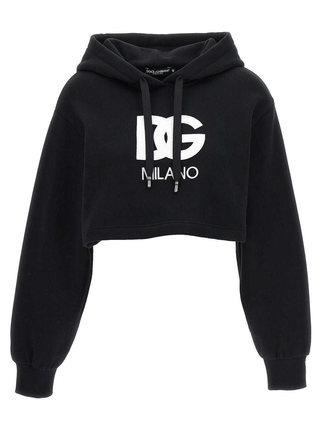 Dolce & Gabbana Black Cotton Hoodie