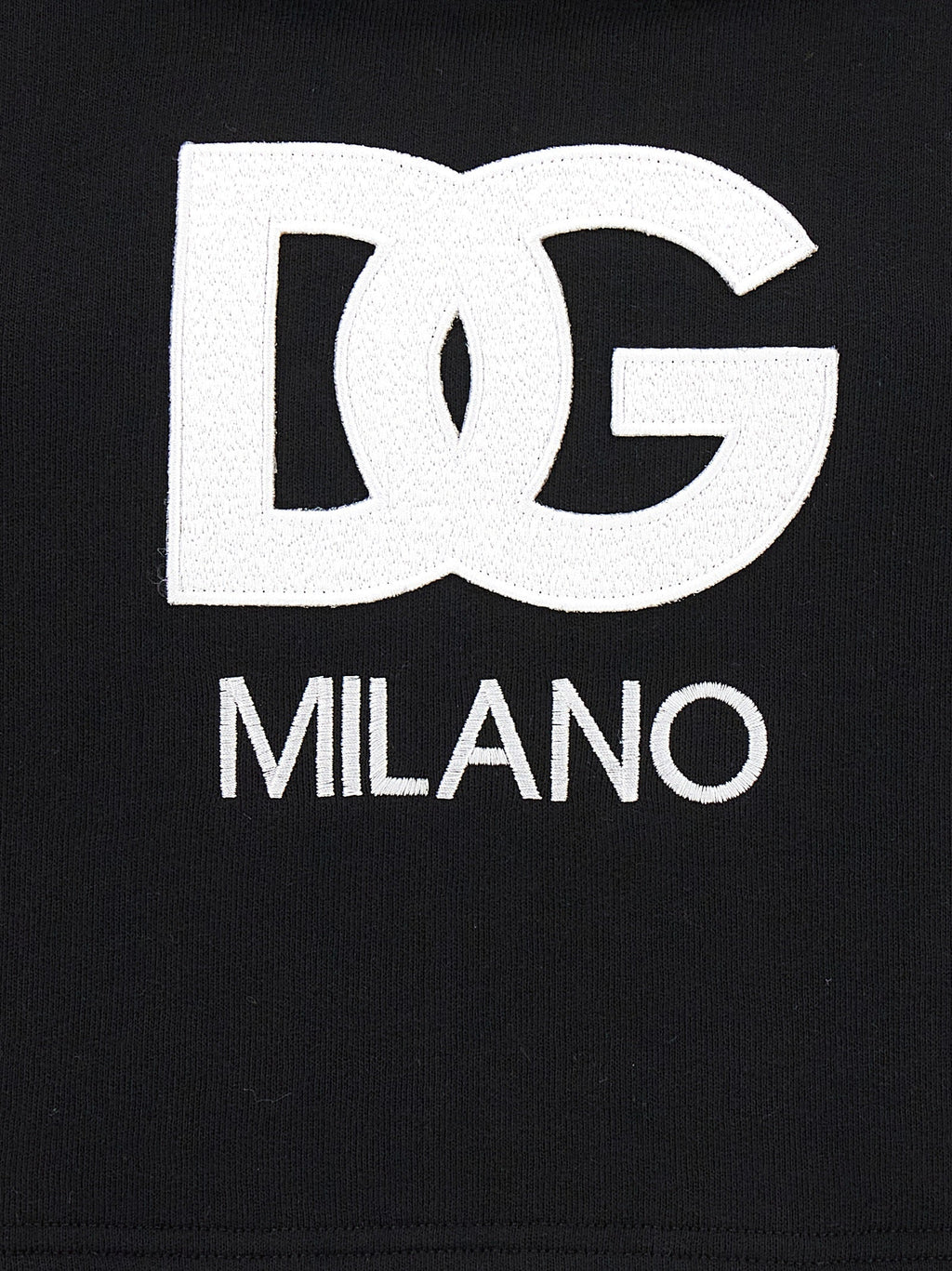 Dolce & Gabbana Black Cotton Hoodie