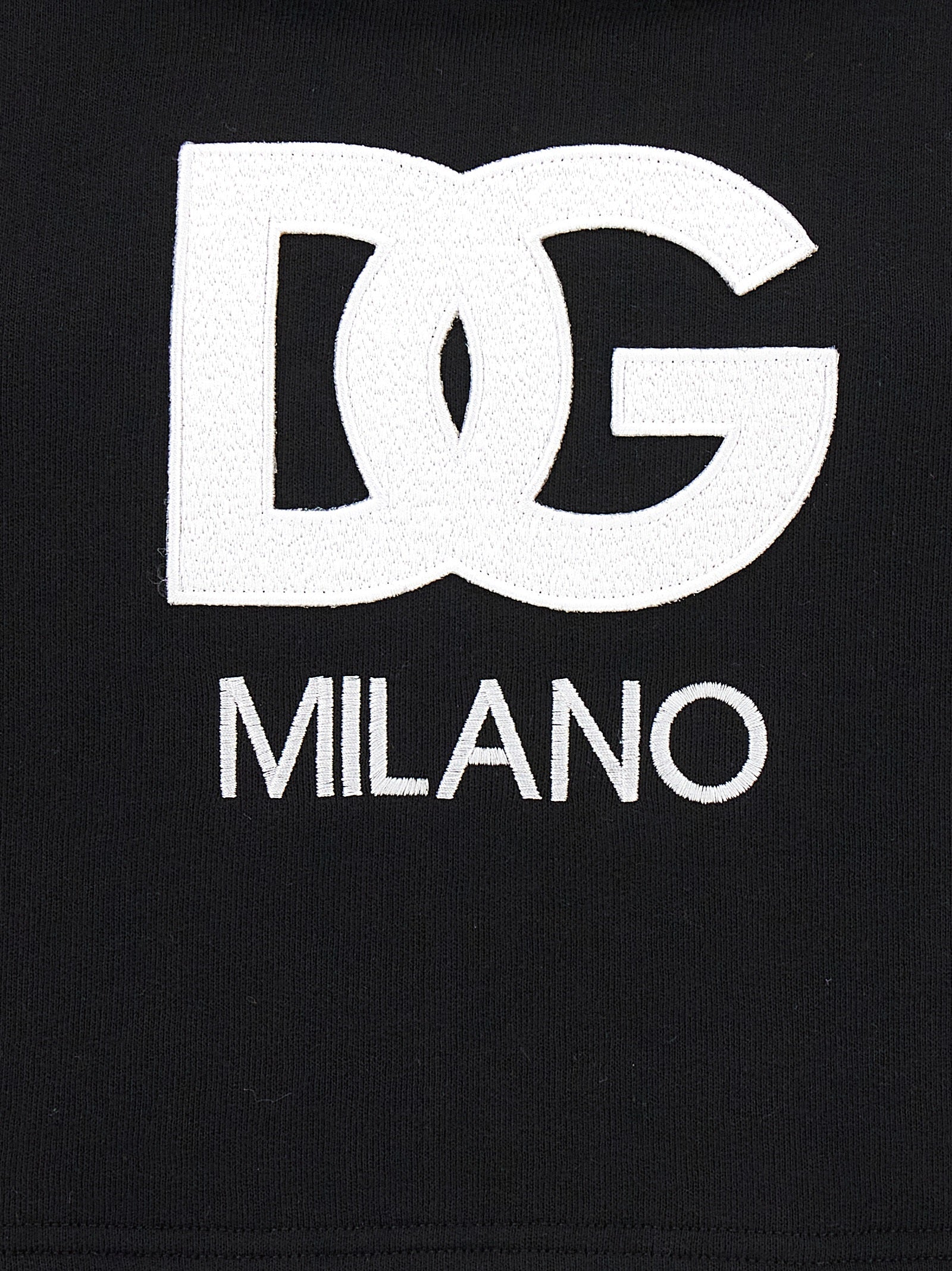 Dolce & Gabbana Black Cotton Hoodie