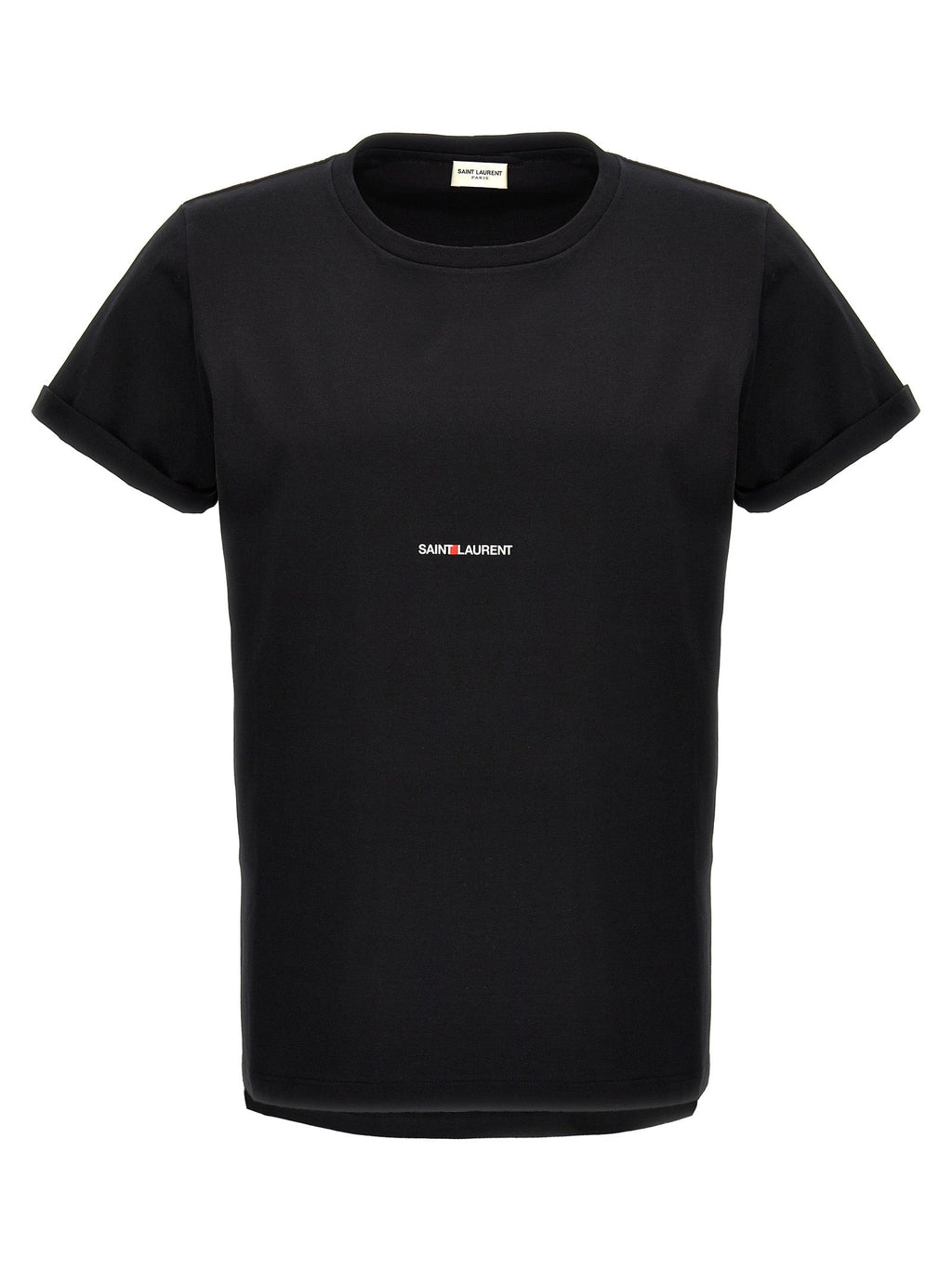 Saint Laurent Black Cotton T-Shirt