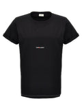 Saint Laurent Black Cotton T-Shirt
