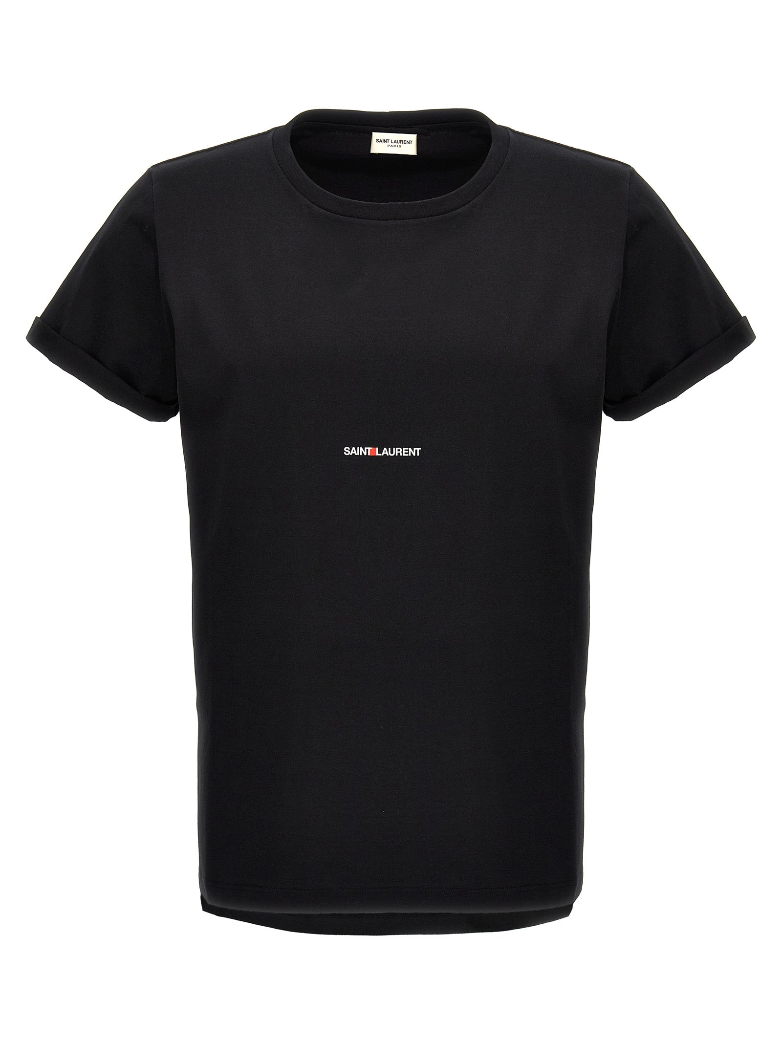 Saint Laurent Black Cotton T-Shirt
