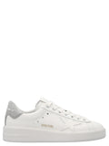 Golden Goose Silver Leather Low Top Sneakers