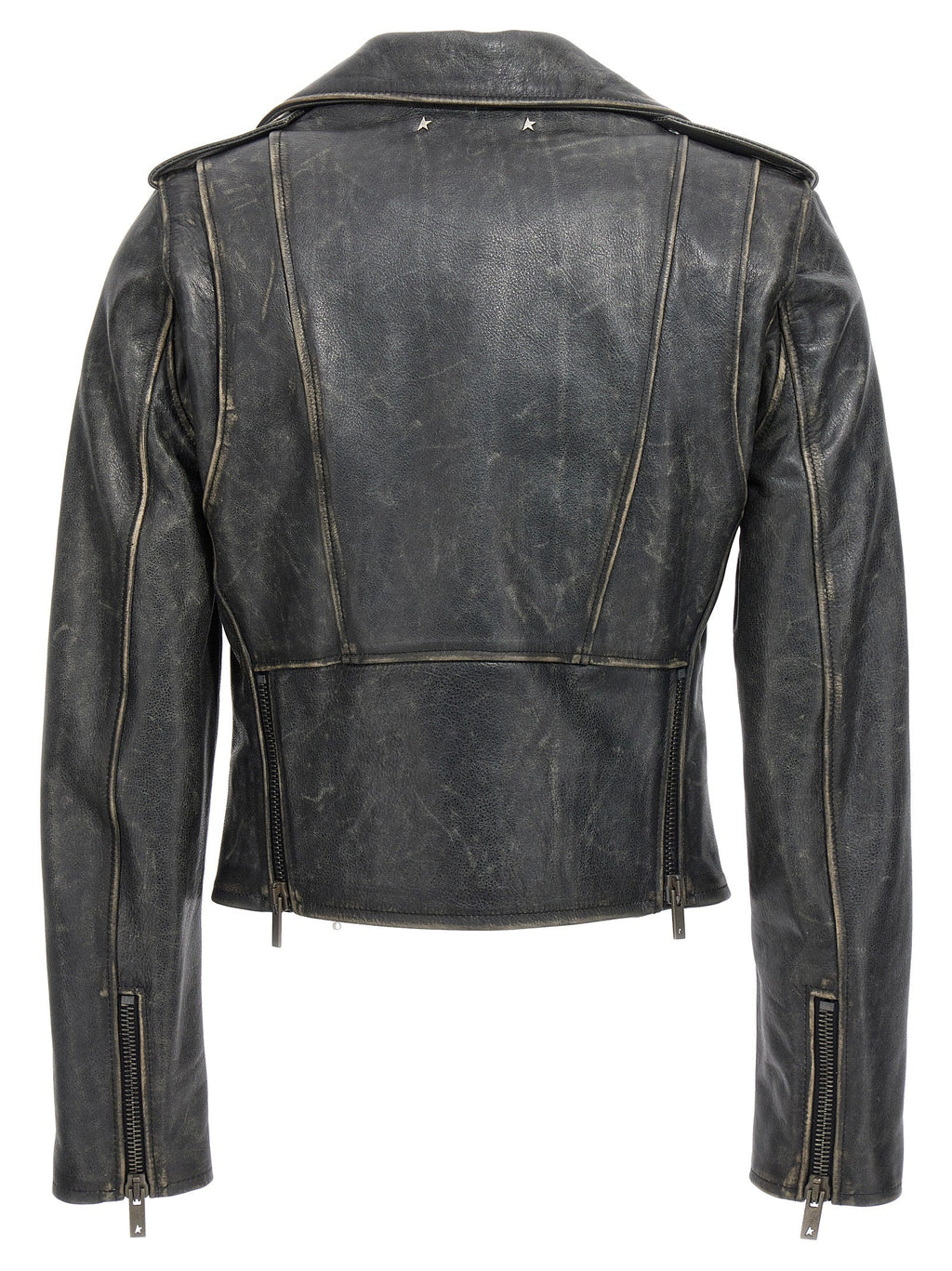 Golden Goose Black Cowhide Leather Jacket
