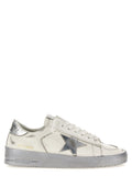 Golden Goose Silver Cowhide Athletic Sneakers