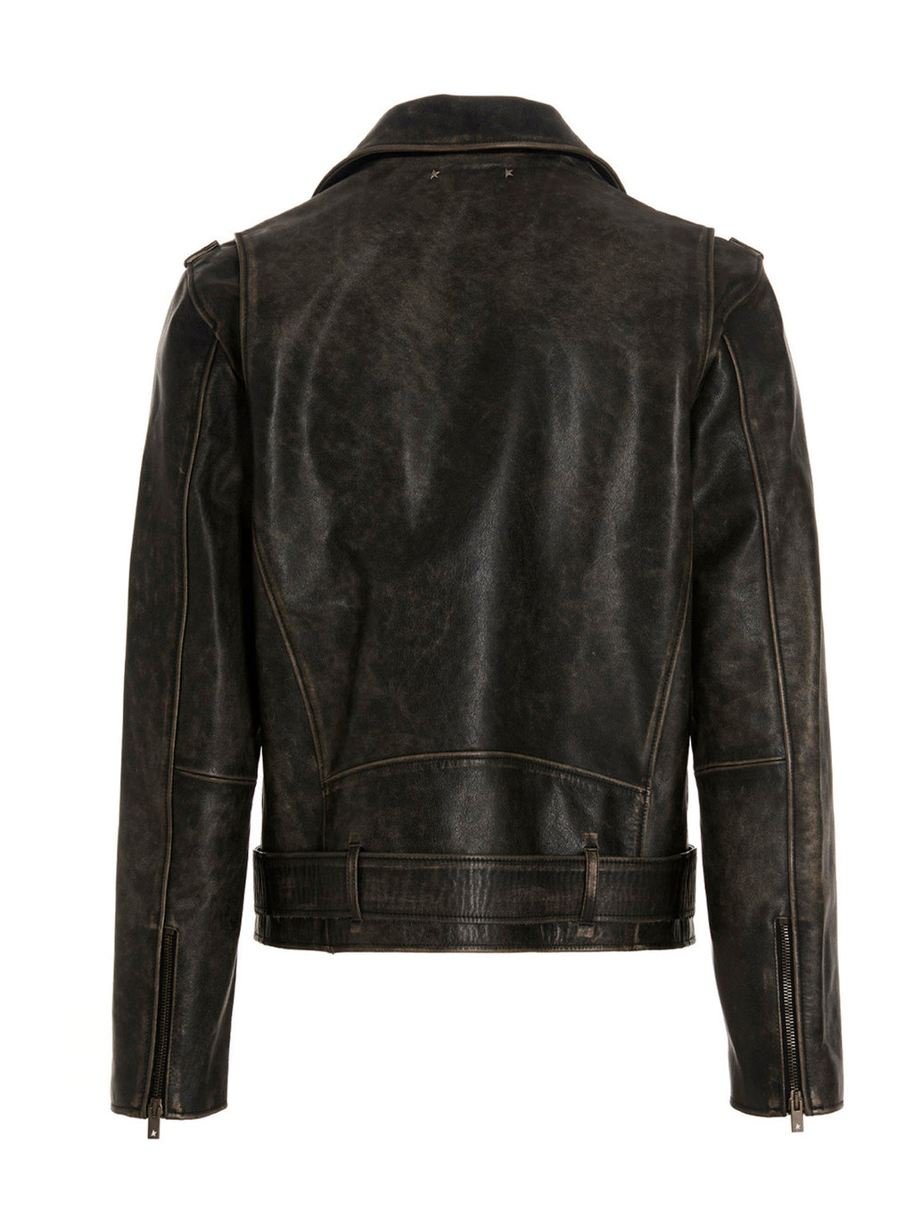 Golden Goose Black Calfskin Leather Jacket