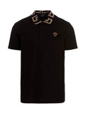Versace Black Cotton Polo Shirt