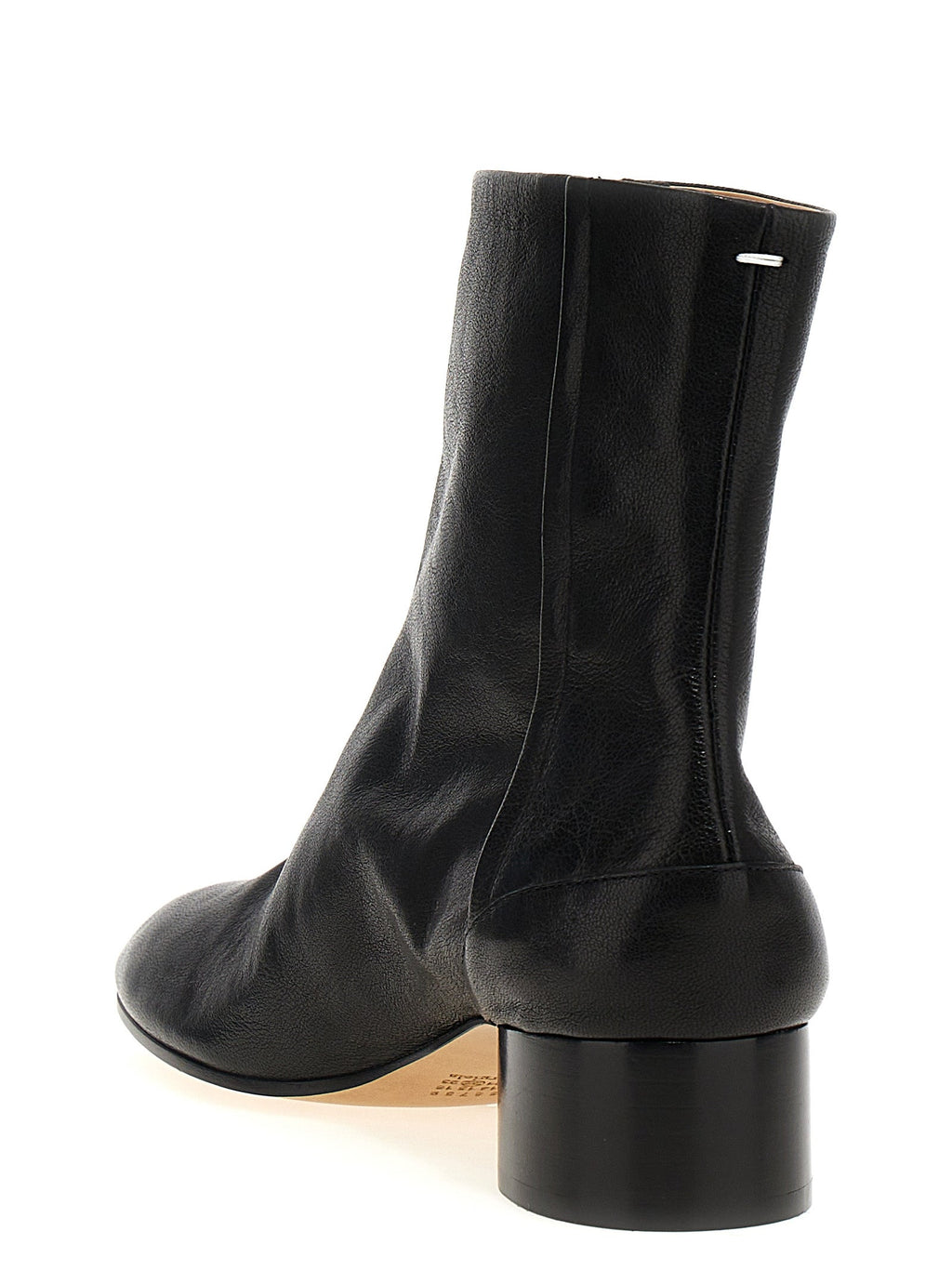 Maison Margiela Black Lamb Leather Ankle Boots