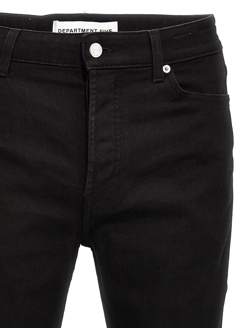 Department 5 Black Cotton Skinny Jeans