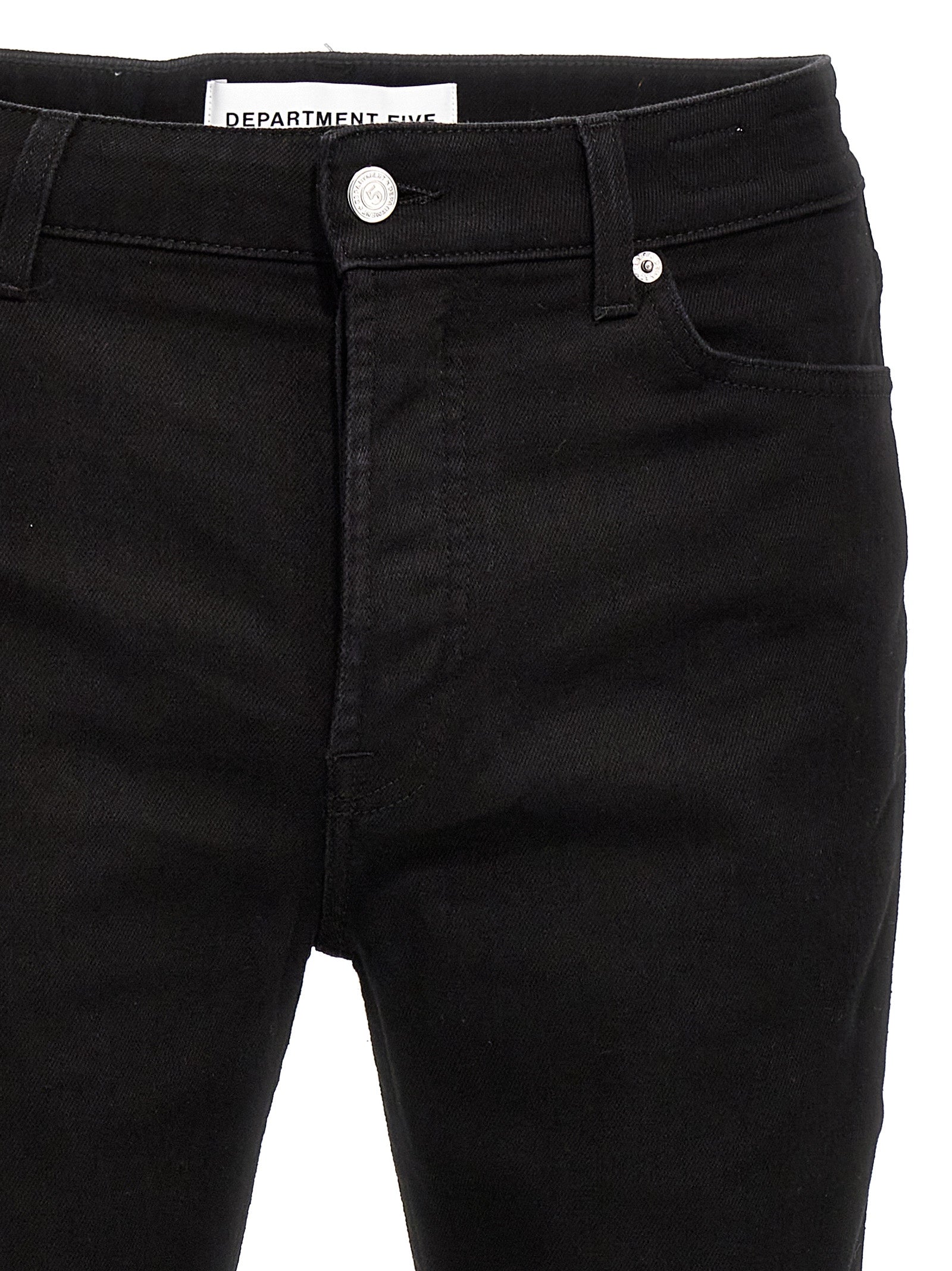 Department 5 Black Cotton Skinny Jeans