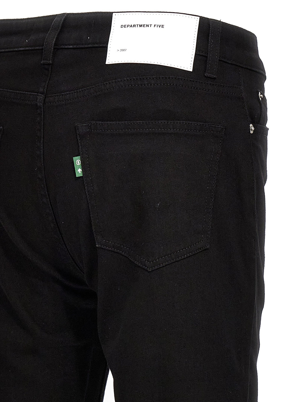 Department 5 Black Cotton Skinny Jeans
