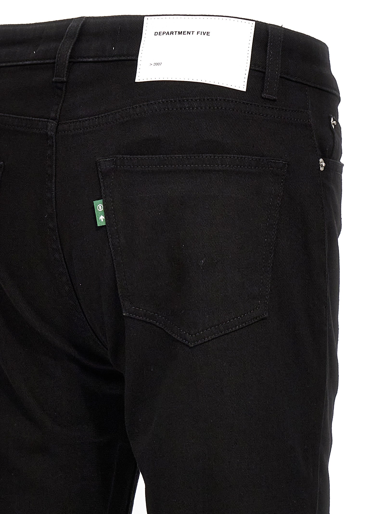 Department 5 Black Cotton Skinny Jeans