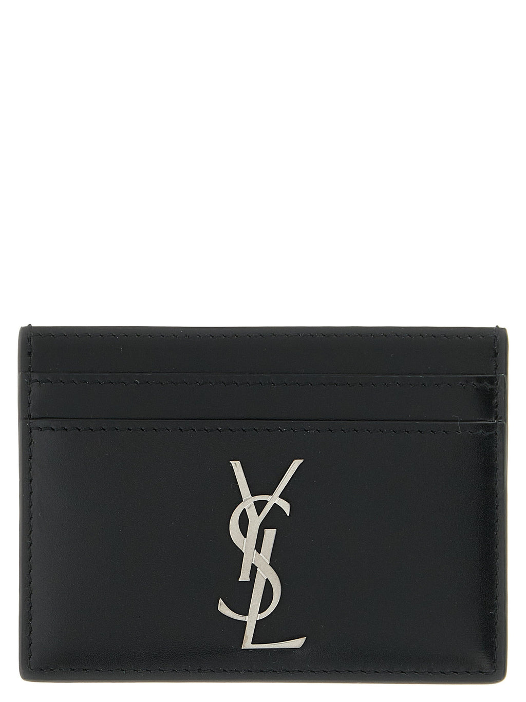 Saint Laurent Black Calfskin Cardholder