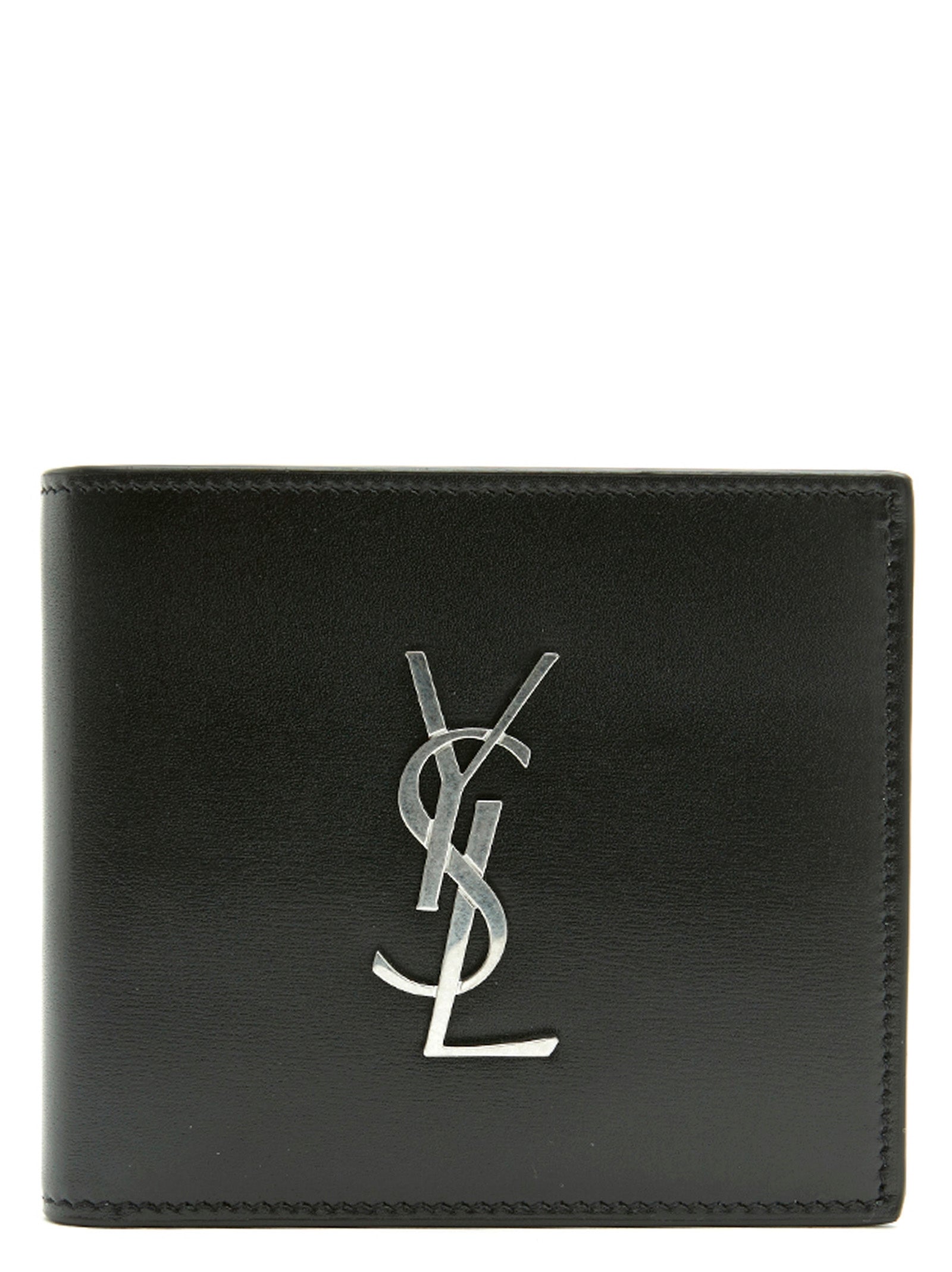 Saint Laurent Black Leather Wallet