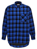 Off-White Blue Cotton Pattern Shirt