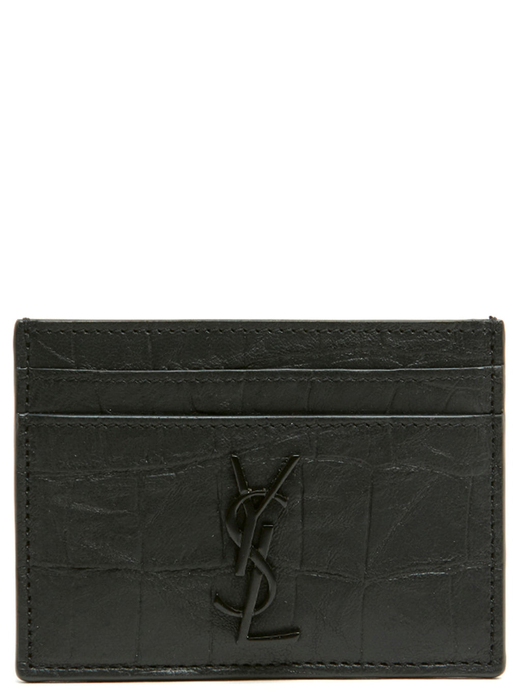 Saint Laurent Black Lambskin Cardholder