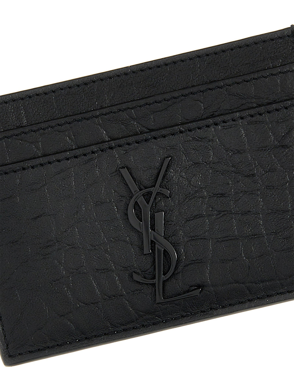 Saint Laurent Black Lambskin Cardholder