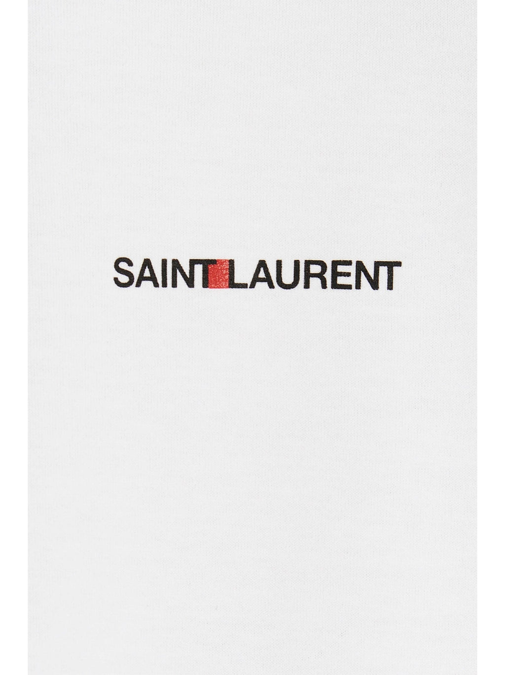 Saint Laurent White Cotton T-Shirt