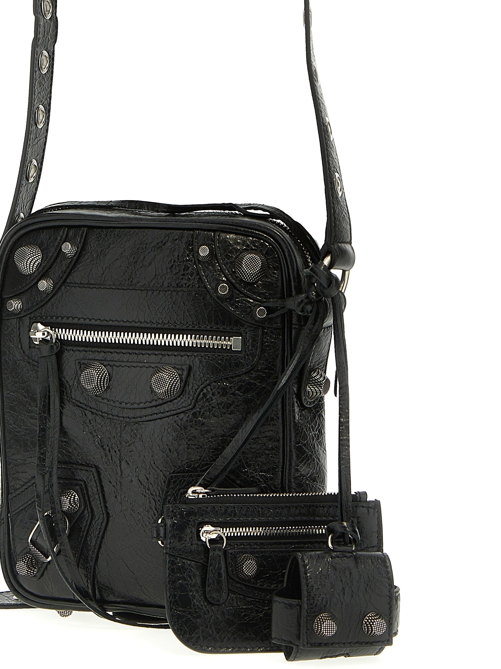 Balenciaga Black Lamb Leather Crossbody Bag