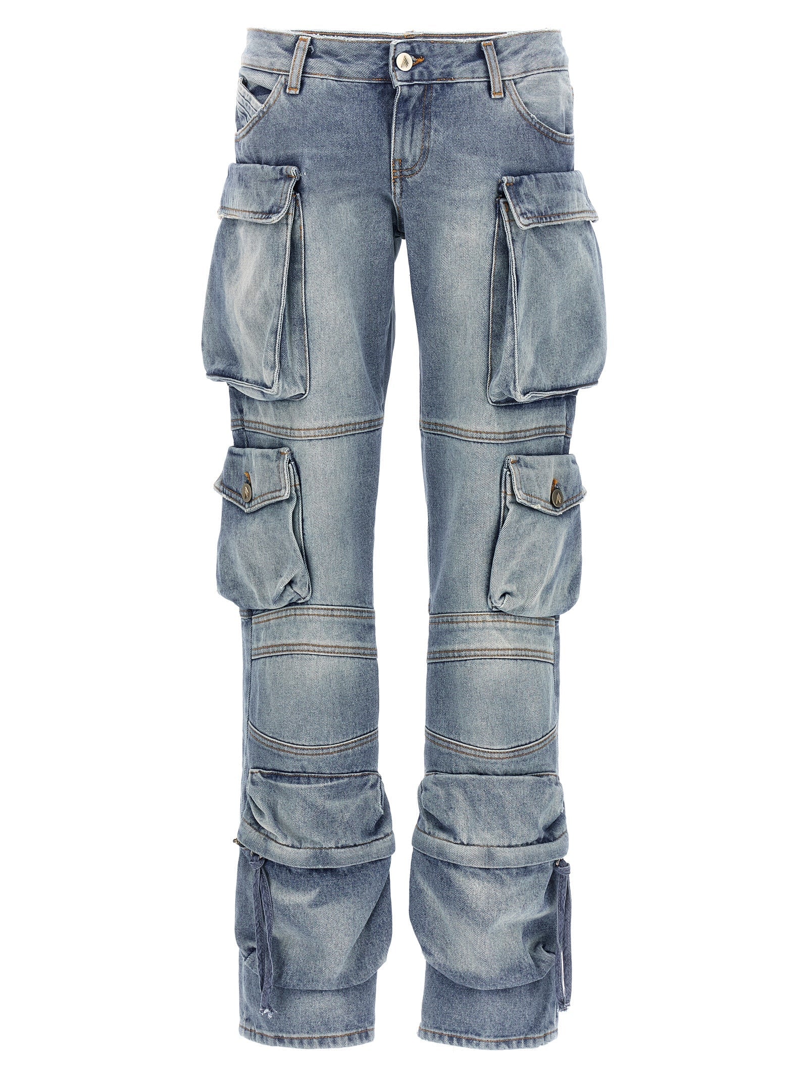 The Attico Blue Cotton Jeans Denim