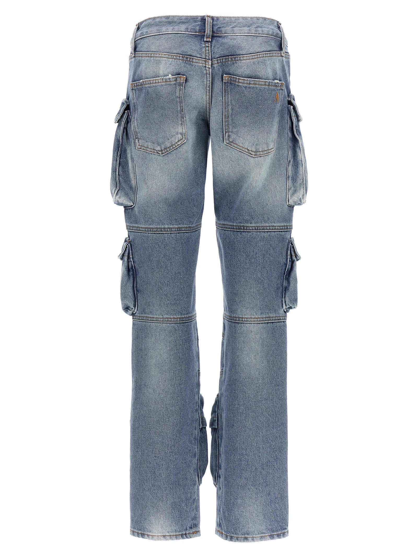 The Attico Blue Cotton Jeans Denim