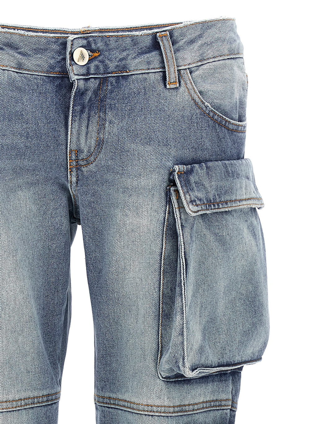 The Attico Blue Cotton Jeans Denim