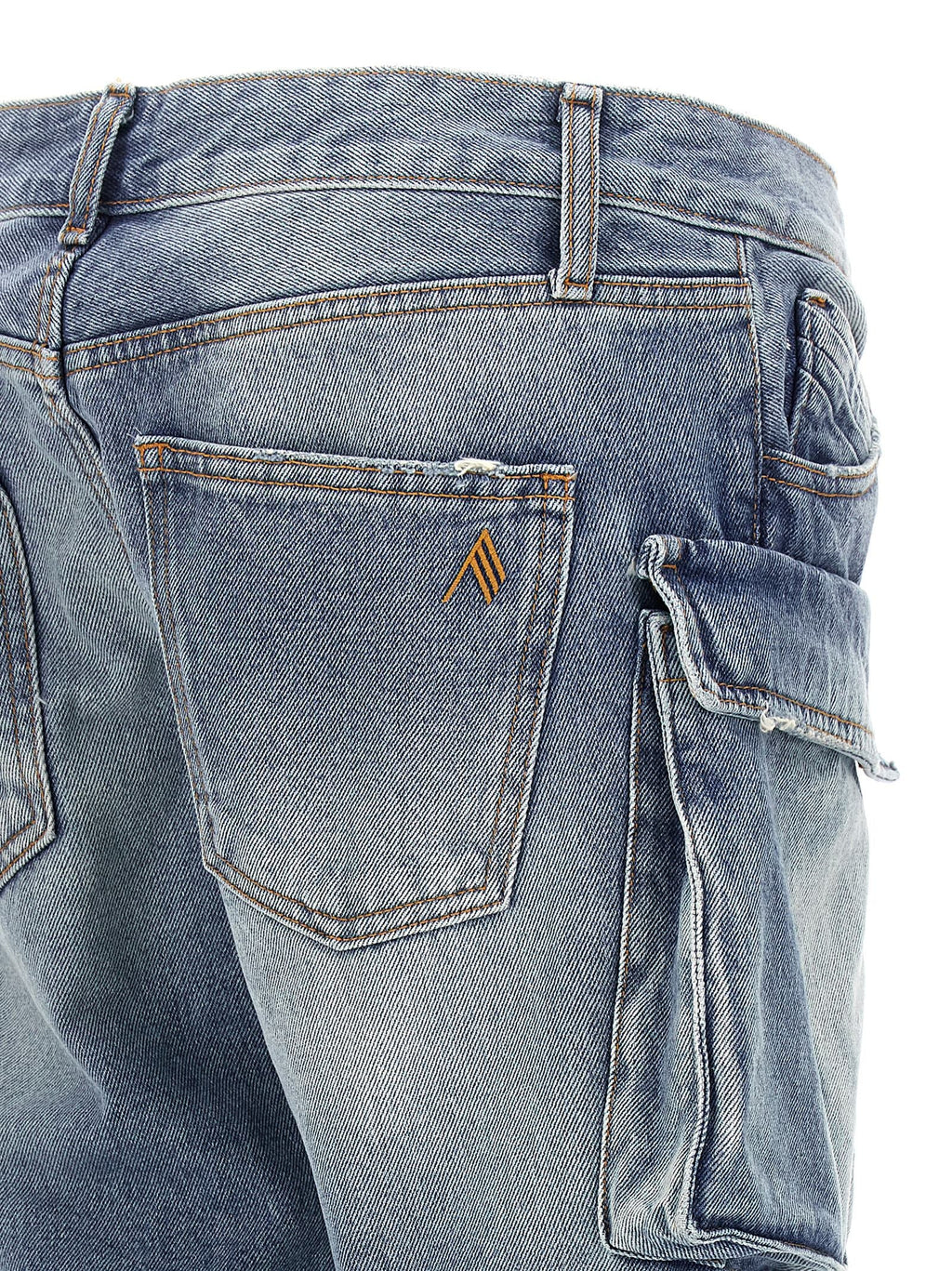 The Attico Blue Cotton Jeans Denim