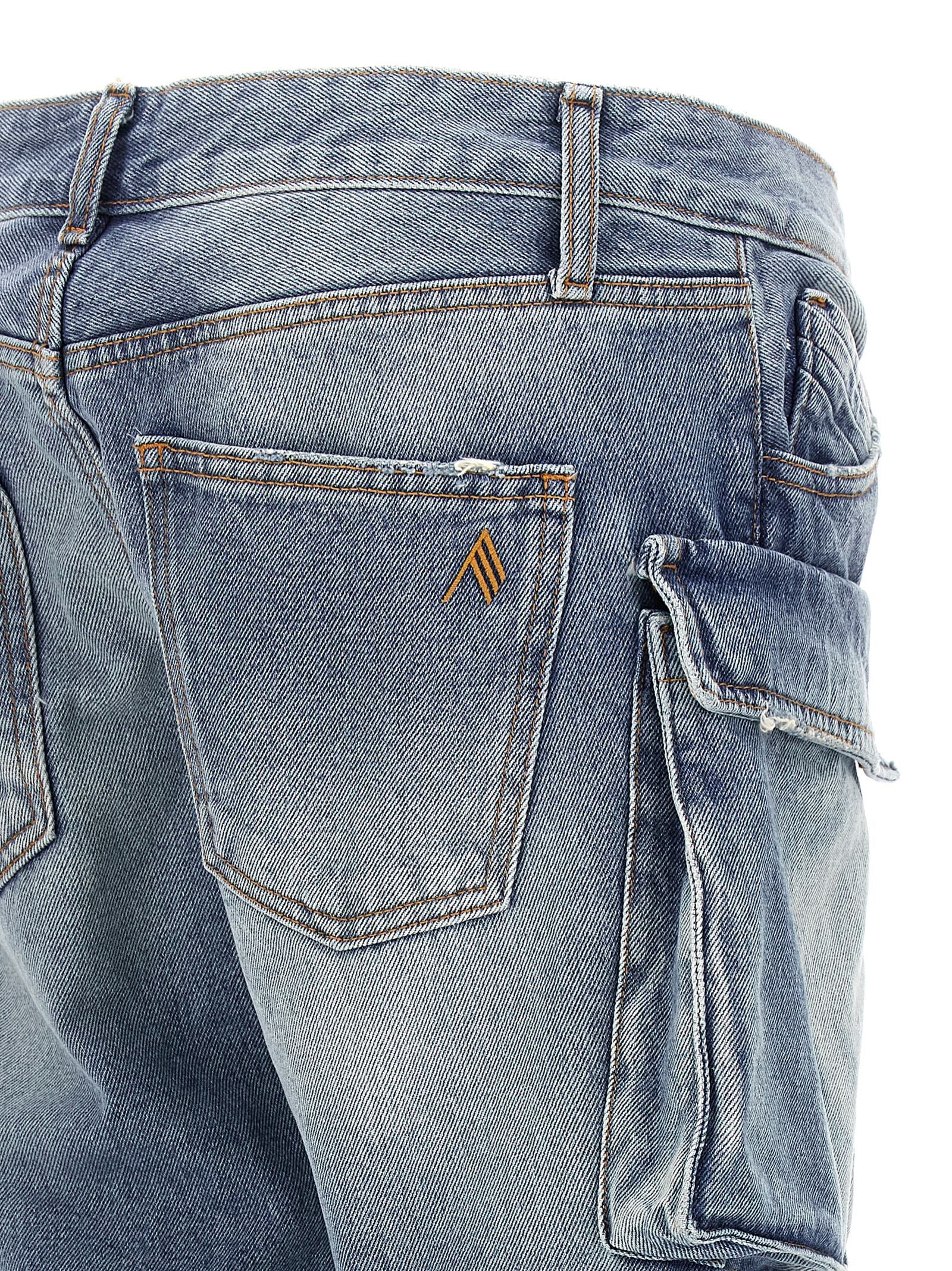 The Attico Blue Cotton Jeans Denim