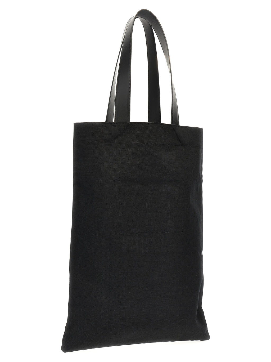 Jil Sander Black Cotton Tote Bag