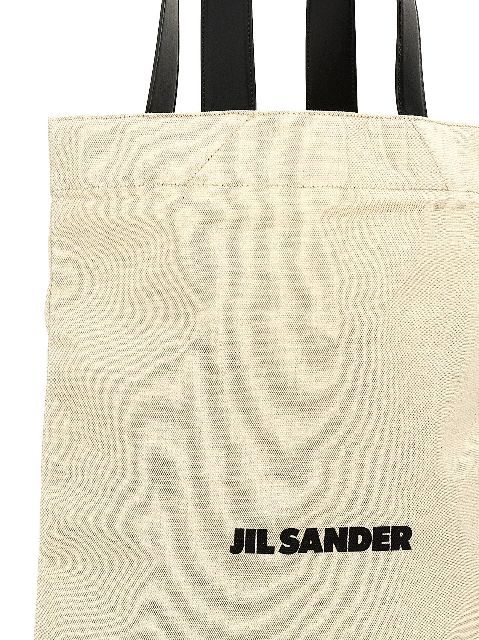 Jil Sander Bicolor Cotton Tote Bag