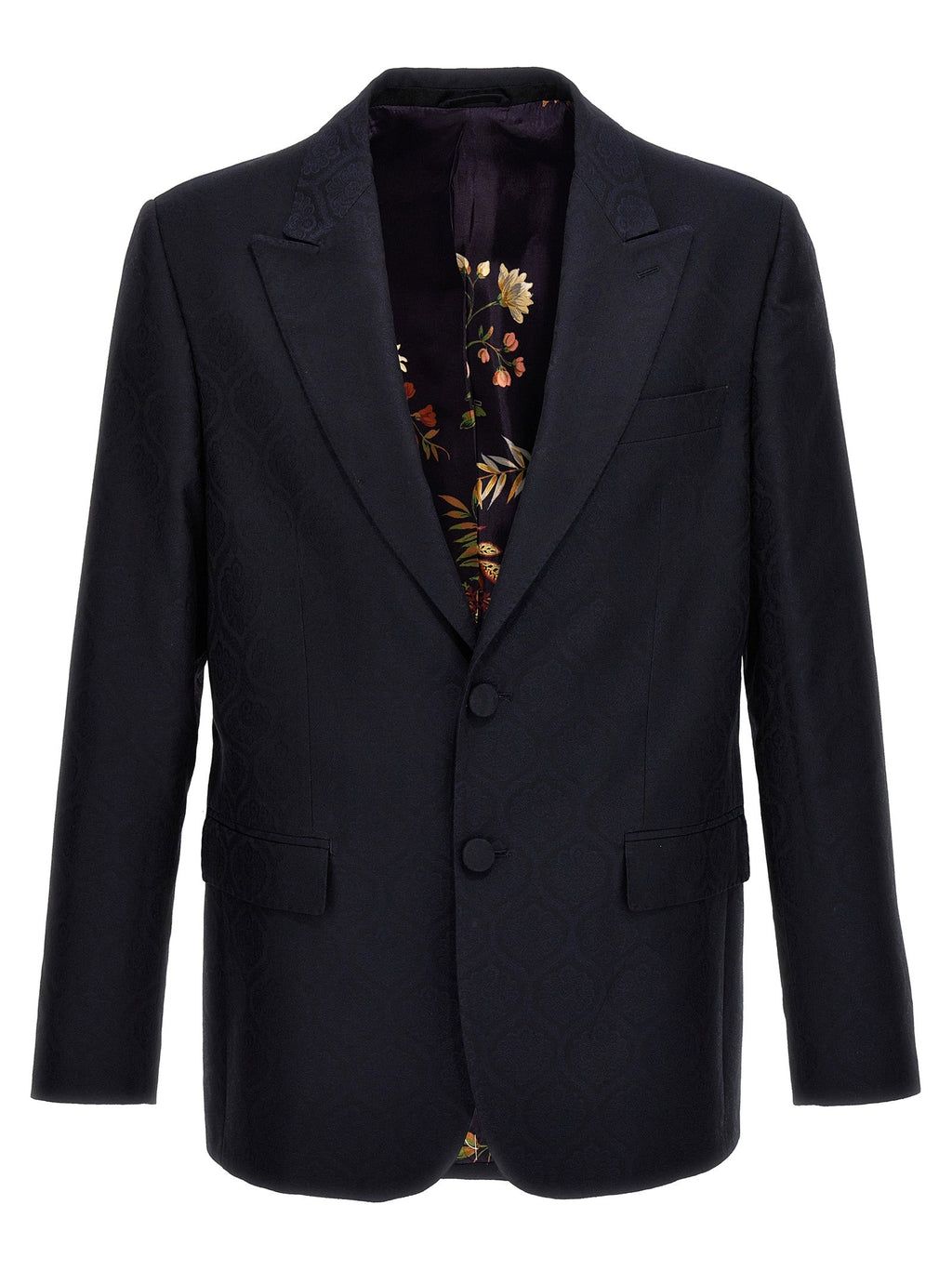 Etro Blue Cotton Blazer