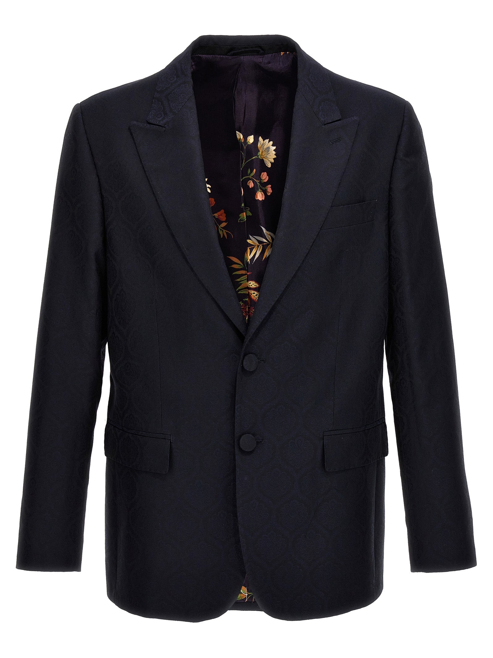 Etro Blue Cotton Blazer