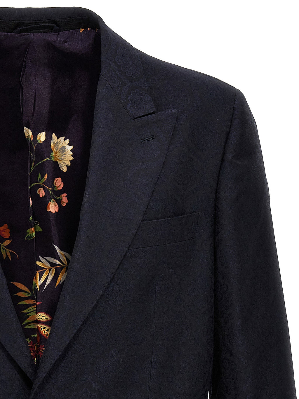 Etro Blue Cotton Blazer