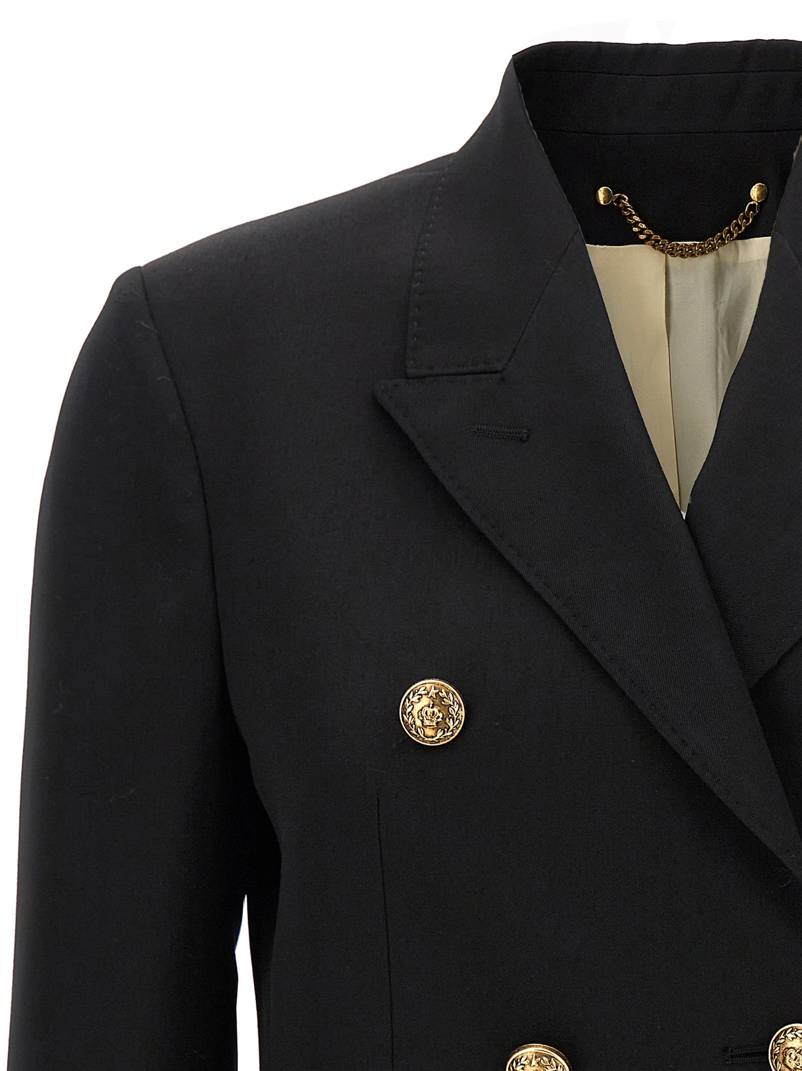 Golden Goose Black Virgin Wool Blazer