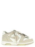 Off-White Beige Calfskin Low Top Sneakers